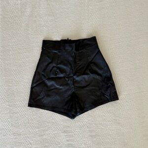 Windsor Black High Waist Women's Shorts